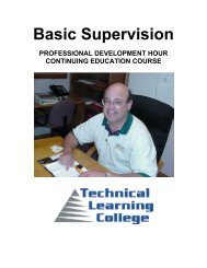 Basic Supervision - Technical Learning College