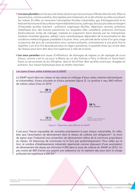 sciences et techniques - Siaap, la citÃ© de l'eau et de l'assainissement