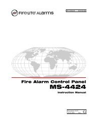 MS-4424 Instruction Manual - Fire-Lite Alarms