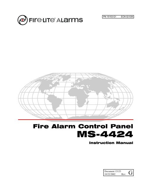MS-4424 Instruction Manual - Fire-Lite Alarms