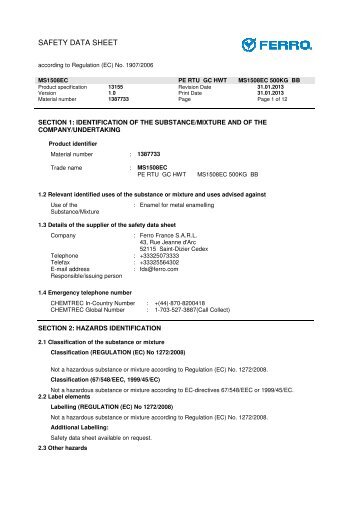 SAFETY DATA SHEET - TWL-Technologie GmbH