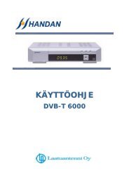 DVB-T 6000 Käyttöohje