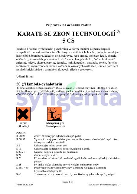 Karate Zeon 5 CS
