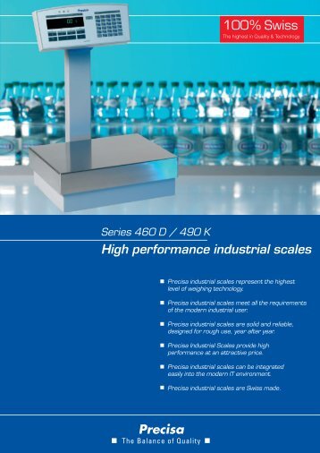 High performance industrial scales