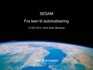 SESAM Fra lean til automatisering - Sesam Danmark