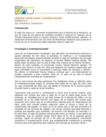 Literatura Modulo 4 - Sector Lenguaje y Comunicación