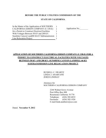 Application for a Permit to Construct (PDF) - Southern California ...