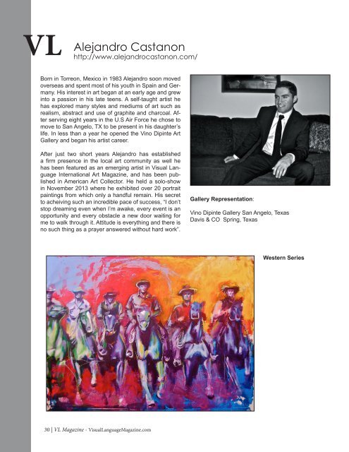 Visual Language Magazine Contemporary Fine Art Vol 3 no 9 
