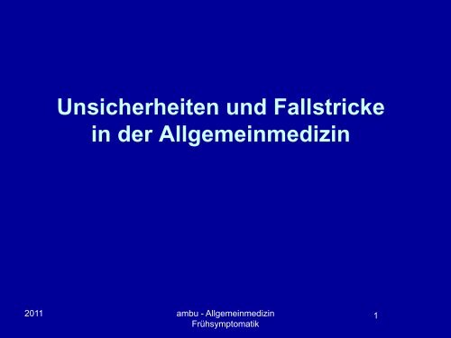 Thema 19: AGV-Fallstricke-in-der-Allgemeinmedizin