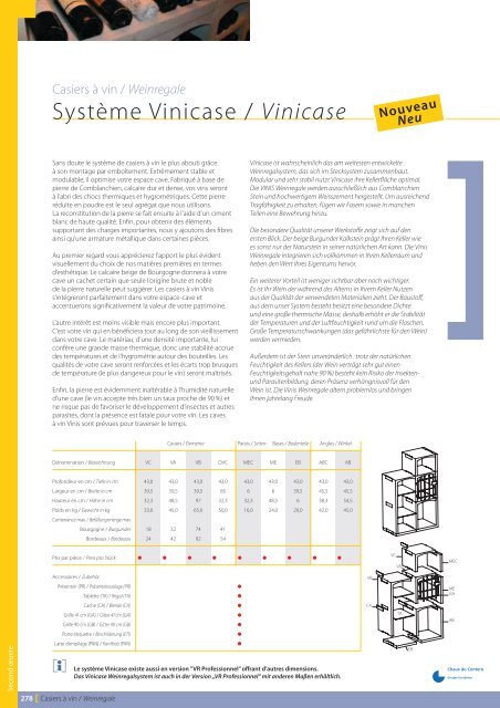 SystÃ¨me Vinicase / Vinicase - Chaux de Contern