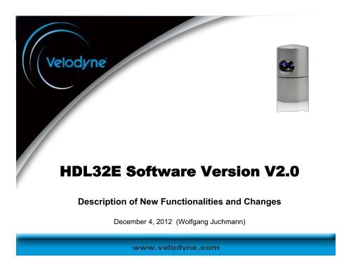 HDL32E Software Version 2.0 Description_2012 ... - Velodyne Lidar