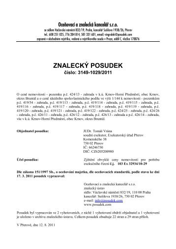 ZNALECKÝ POSUDEK - e-aukce