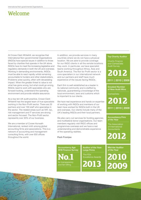 International Non Governmental Organisations brochure