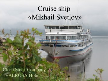 ITINERARY Ð¾f the cruise tour â€œYakutsk-Tiksi-Yakutskâ€