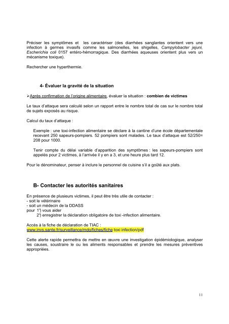 toxi-infections alimentaires collectives (TIAC) - ISPED ...