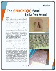 The GMBOND(R) Sand Binder from Hormel