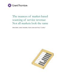 The nuances of market-based sourcing of service ... - Grant Thornton