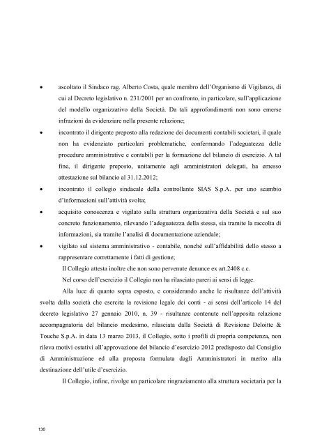 Bilancio d'esercizio e consolidato 2012 - SALT \ SocietÃ  Autostrada ...