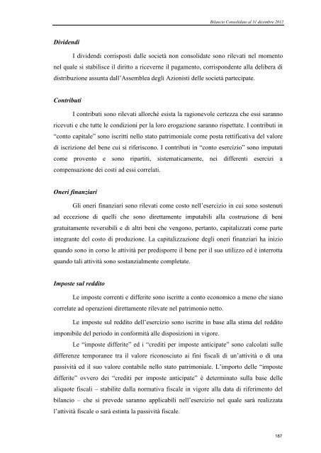 Bilancio d'esercizio e consolidato 2012 - SALT \ SocietÃ  Autostrada ...