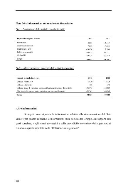 Bilancio d'esercizio e consolidato 2012 - SALT \ SocietÃ  Autostrada ...