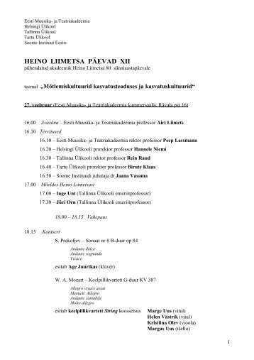 Ajakava (.pdf) - Eesti Muusika- ja Teatriakadeemia