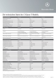 Die technischen Daten des C-Klasse T-Modells. - Mercedes-Benz ...