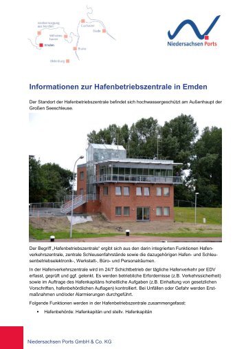 Informationen zur Hafenbetriebszentrale in Emden - Niedersachsen ...