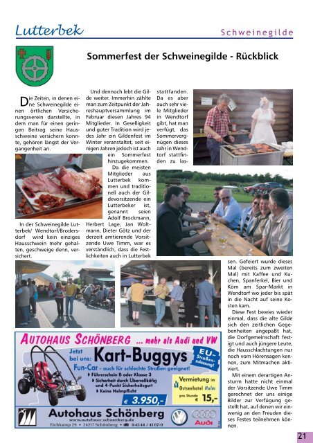 Herbstprogramm der VHS Laboe ... - bei Laboe - das Magazin