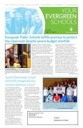 Your EVERgREEN SchoolS - Evergreen Public Schools