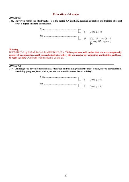 Questionnaire LFS 2011