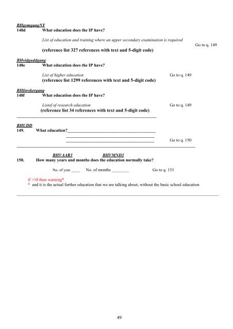 Questionnaire LFS 2011