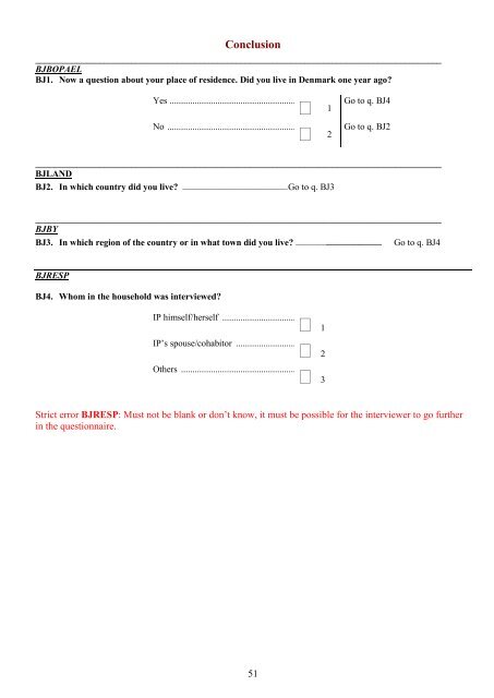 Questionnaire LFS 2011