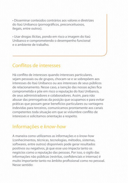 Código de Ética - Relações com Investidores