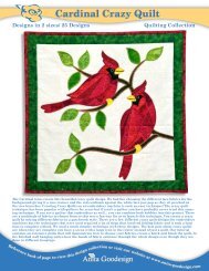 Cardinal Crazy Quilt - Anita Goodesign