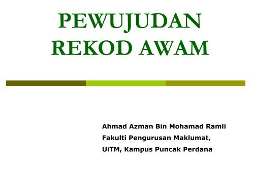 02-Creation of Public Records - UiTM