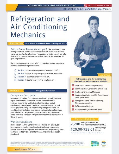 Refrigeration and Air Conditioning Mechanics - WelcomeBC