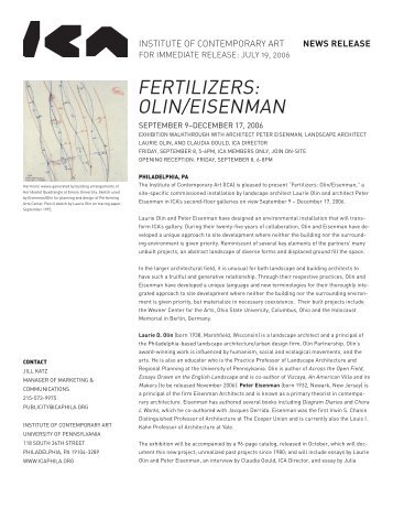 FERTILIZERS: OLIN/EISENMAN - ICA