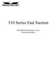 310 Series End Suction - American Marsh Pumps