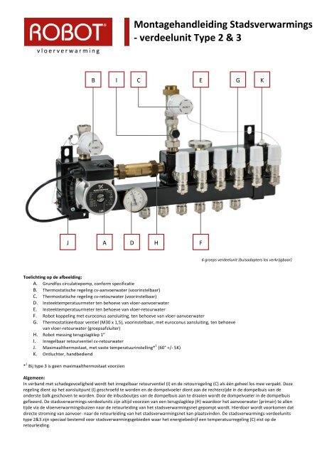 Montagehandleiding (PDF) - Robot Vloerverwarming