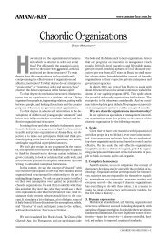 Chaordic Organizations - The Pari Center for New Learning