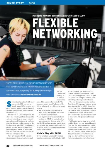 Managing network configurations with Suse's SCPM - Linux Magazine