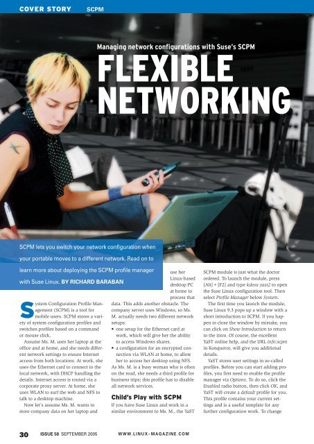 Managing network configurations with Suse's SCPM - Linux Magazine