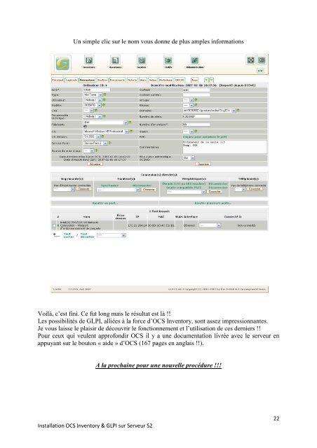 OCS Inventory & GLPI V.2 Installation sur ... - OCS Inventory NG