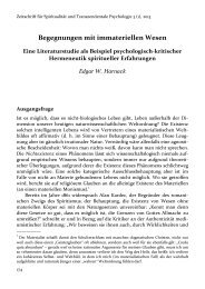 Begegnungen mit immateriellen Wesen - Zeitschrift fÃƒÂ¼r SpiritualitÃƒÂ¤t ...