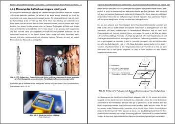 4.3.4 Messung des Safthaltevermögens von Fleisch