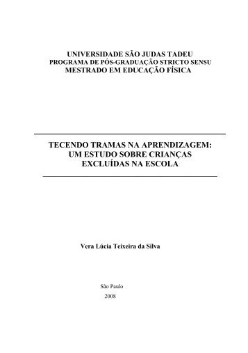 TECENDO TRAMAS NA APRENDIZAGEM: UM ESTUDO SOBRE ...