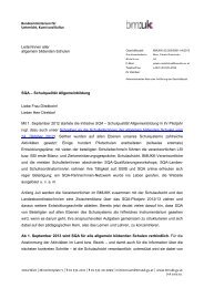 Brief an die Schulen - Juni 2013 - SQA