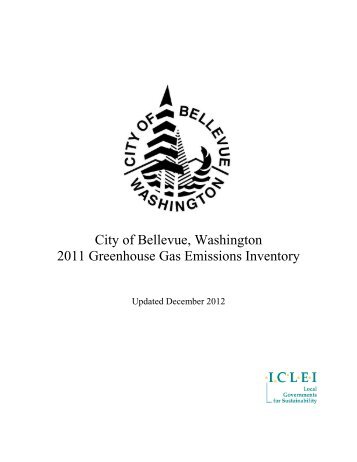 Greenhouse Gas Emissions Inventory - City of Bellevue