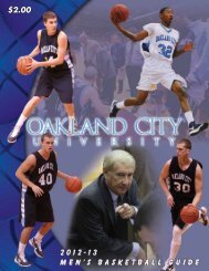 2012-13 Media Guide - Oakland City University