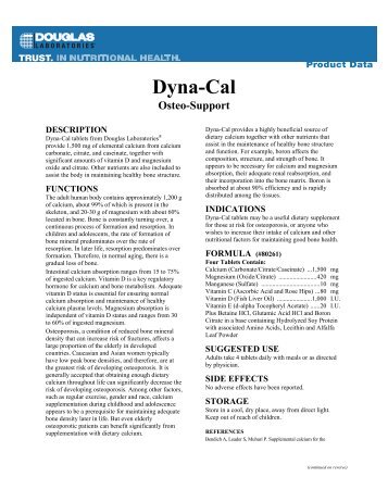 Product Data Sheet - English - Douglas Laboratories